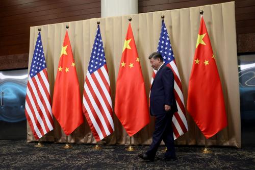China's President Xi Jinping waits to meet with U.S. President Joe Biden on the sidelines of the APEC Summit in Lima, Peru, November 16, 2024.