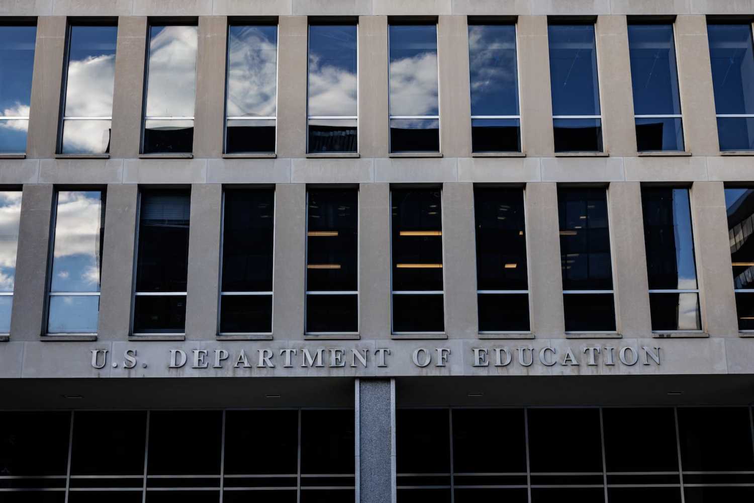The U.S. Department of Education is seen on December 6, 2024 in Washington, D.C. The U.S. Department of Education is one of the many federal agencies and programs in the crosshairs of President-elect Donald Trump as he looks to cut the federal budget when in office.