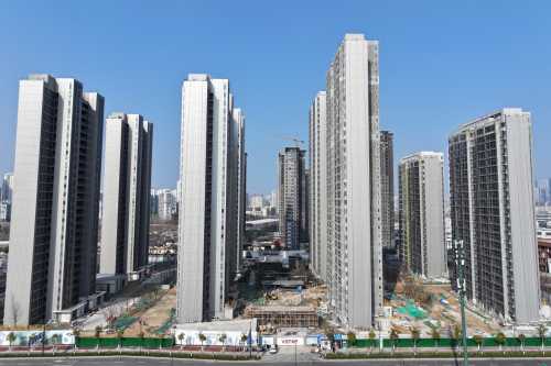 A property under construction by China Vanke in Nanjing, Jiangsu province, China, February 13, 2025.