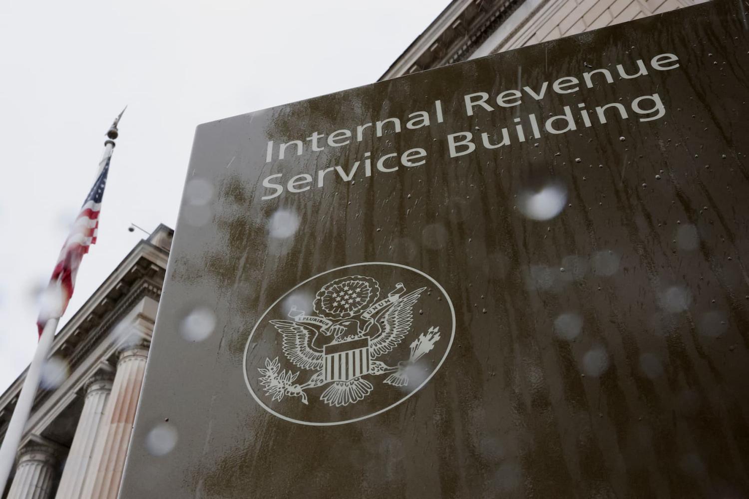 A view of the Internal Revenue Service (IRS) building in Washington, D.C., U.S., April 11, 2025.