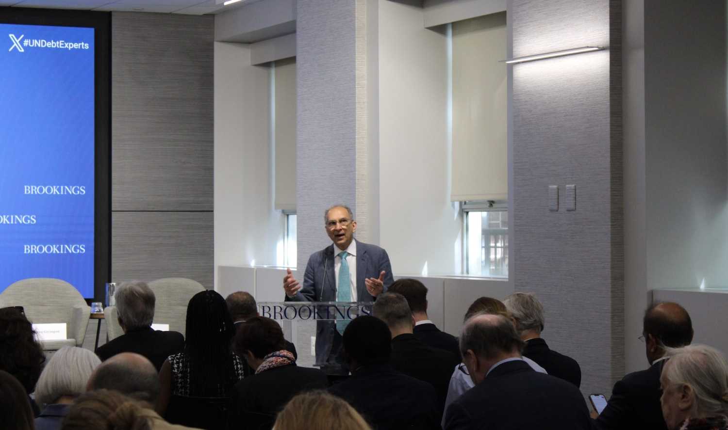 Homi Kharas delivers framing remarks at UN debt expert group event