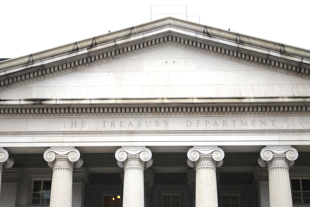 Washington,,Dc/usa,March,8,,2019:,U.s.,Treasury,Department,Building,,North