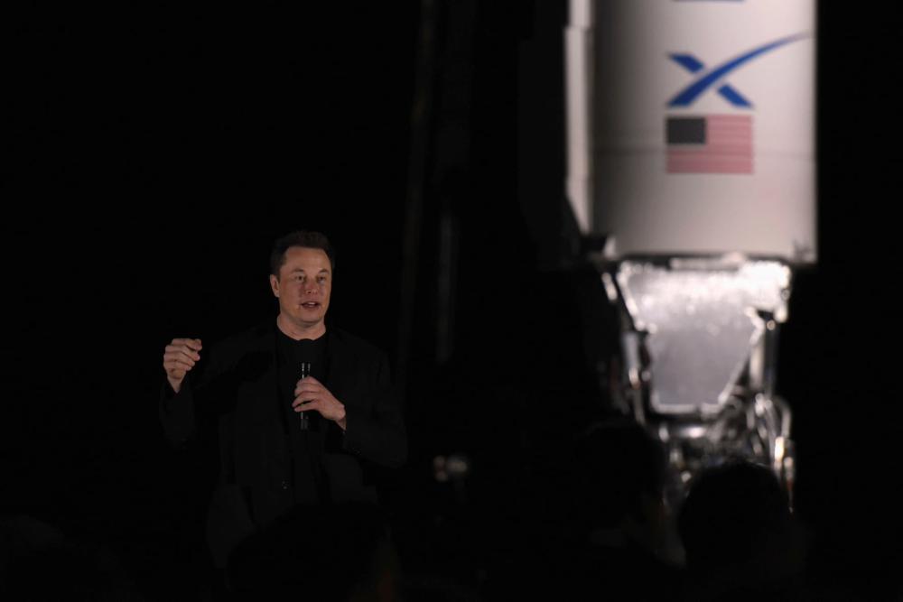 SpaceX's Elon Musk gives an update on the company's Mars rocket Starship in Boca Chica, Texas U.S. September 28, 2019.