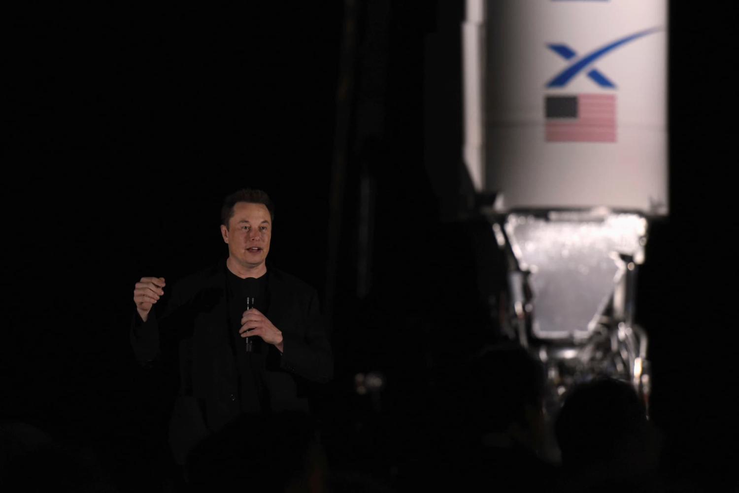 SpaceX's Elon Musk gives an update on the company's Mars rocket Starship in Boca Chica, Texas U.S. September 28, 2019.