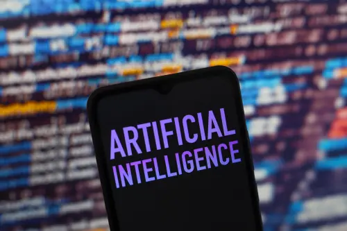The text ''Artificial Intelligence (AI)'' appears on a smartphone screen in this illustration photo in Reno, United States, on December 17, 2024.