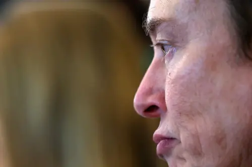 Tesla CEO Elon Musk attends a cabinet meeting held by U.S. President Donald Trump at the White House in Washington, D.C., U.S., on April 30, 2025.