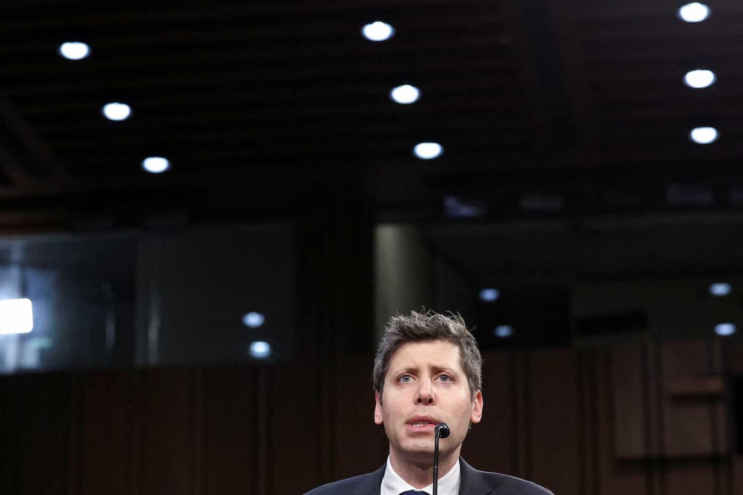 OpenAI CEO Sam Altman testifies before a Senate Commerce, Science, and Transportation Committee hearing titled “Winning the AI Race: Strengthening U.S. Capabilities in Computing and Innovation,” on Capitol Hill in Washington, D.C., U.S., May 8, 2025.