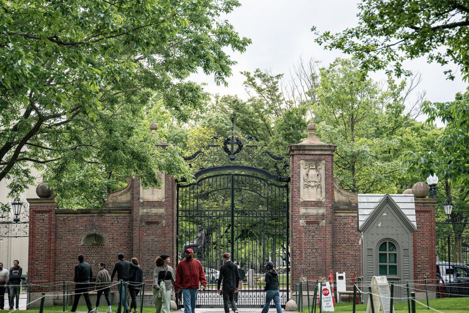 A glimpse into the Harvard University campus on May 24, 2025 in Cambridge, Massachusetts. Thousands of foreign students at Harvard University were stuck in administrative limbo and looking for alternatives on Friday after U.S. President Donald Trump's administration revoked Harvard's ability to enroll students from abroad.