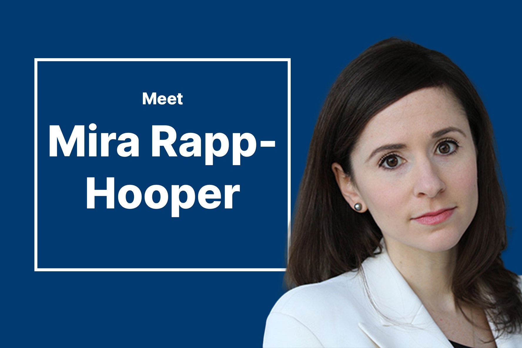 Meet Mira Rapp-Hooper, Indo-Pacific security expert | Brookings