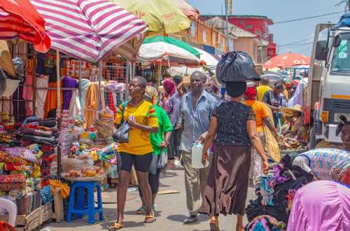 Makola Market in Accra, Ghana.