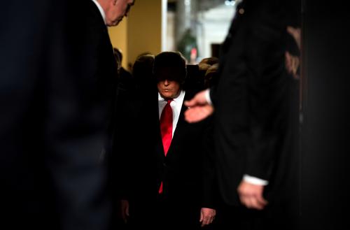 President Donald Trump walks into the U.S. House chamber to give his 2019 State of the Union speech to a joint session of Congress on Capitol Hill in Washington, U.S., February 5, 2019. Picture taken February 5, 2019.