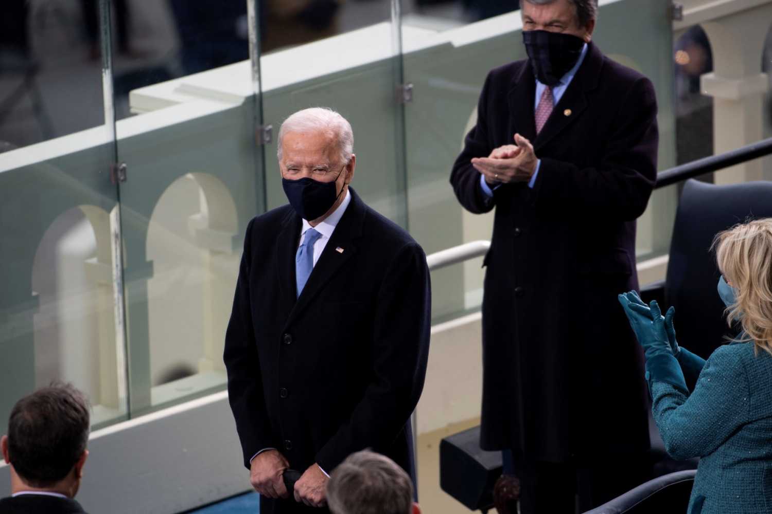 U.S. President-elect Joe Biden arrives for the 59th Presidential Inauguration at the U.S. Capitol in Washington, DC, U.S. January 20, 2021.