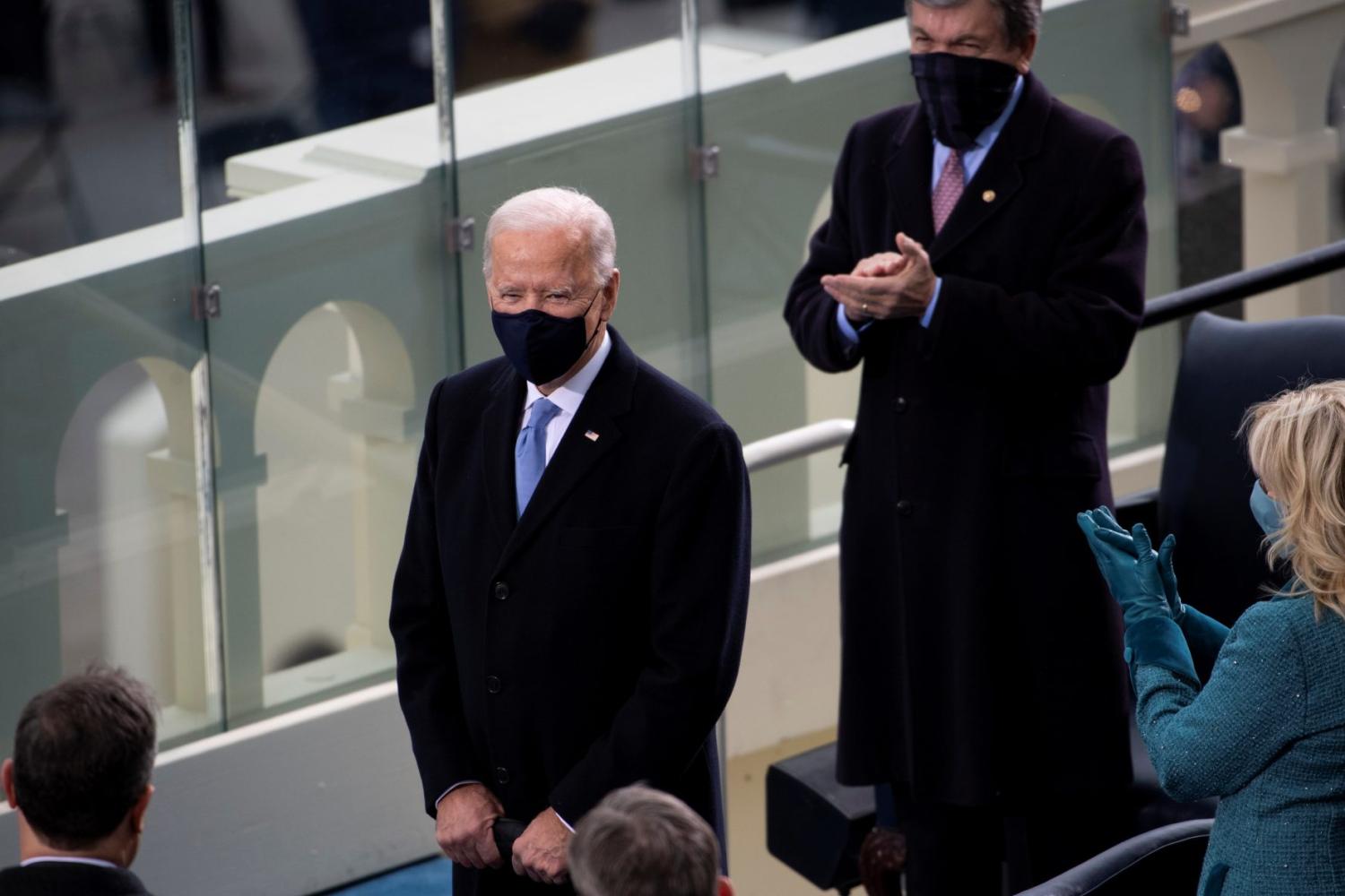 U.S. President-elect Joe Biden arrives for the 59th Presidential Inauguration at the U.S. Capitol in Washington, DC, U.S. January 20, 2021.