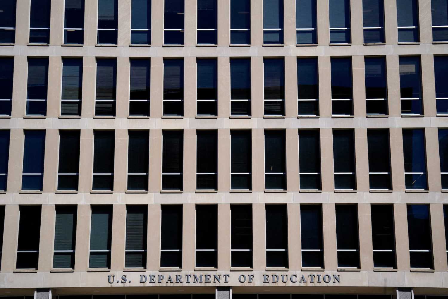 A view shows the U.S. Department of Education building during a Defend Our Schools rally to protest U.S. President Donald Trump's executive order to shut down the department, in Washington, D.C., U.S., on March 21, 2025.