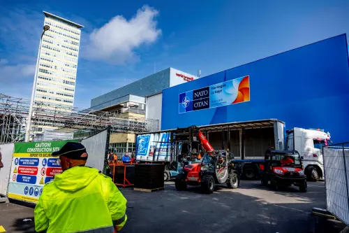 NATO summit in the world forum is currently under construction in the Hague, The Netherlands on June 6, 2025.