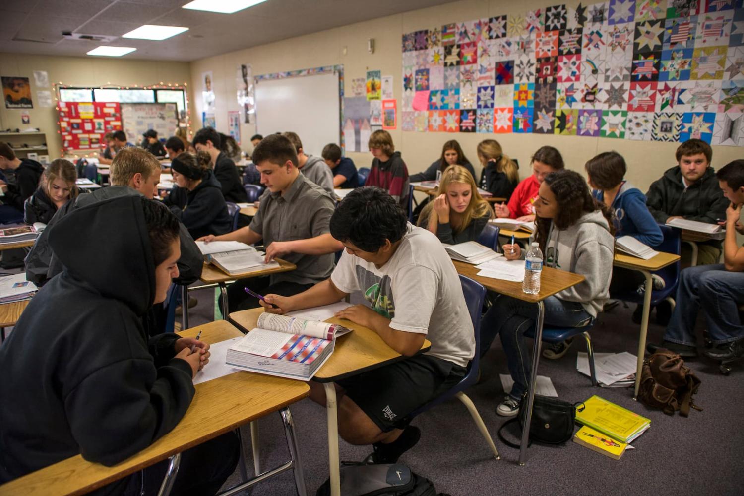 Classroom of students