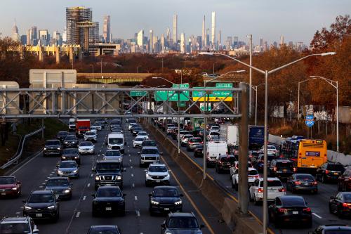 Traffic in the Queens borough of New York City
