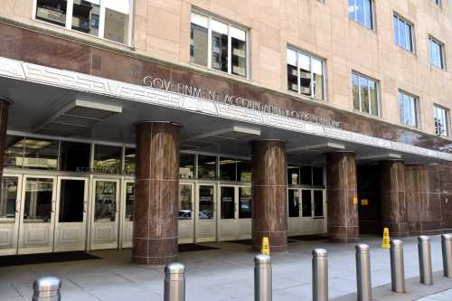 The Government Accountability Office headquarters in Washington, D.C., pictured on May 13, 2025.