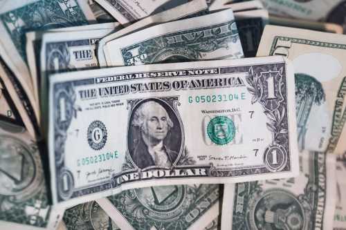Dollar notes are seen in a money box in Chicago, United States, on October 18, 2022.