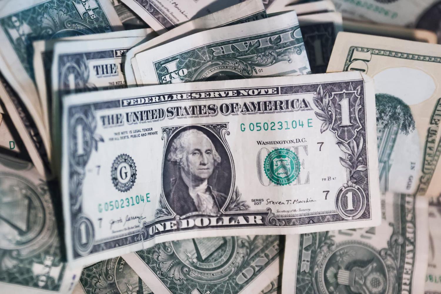 Dollar notes are seen in a money box in Chicago, United States, on October 18, 2022.