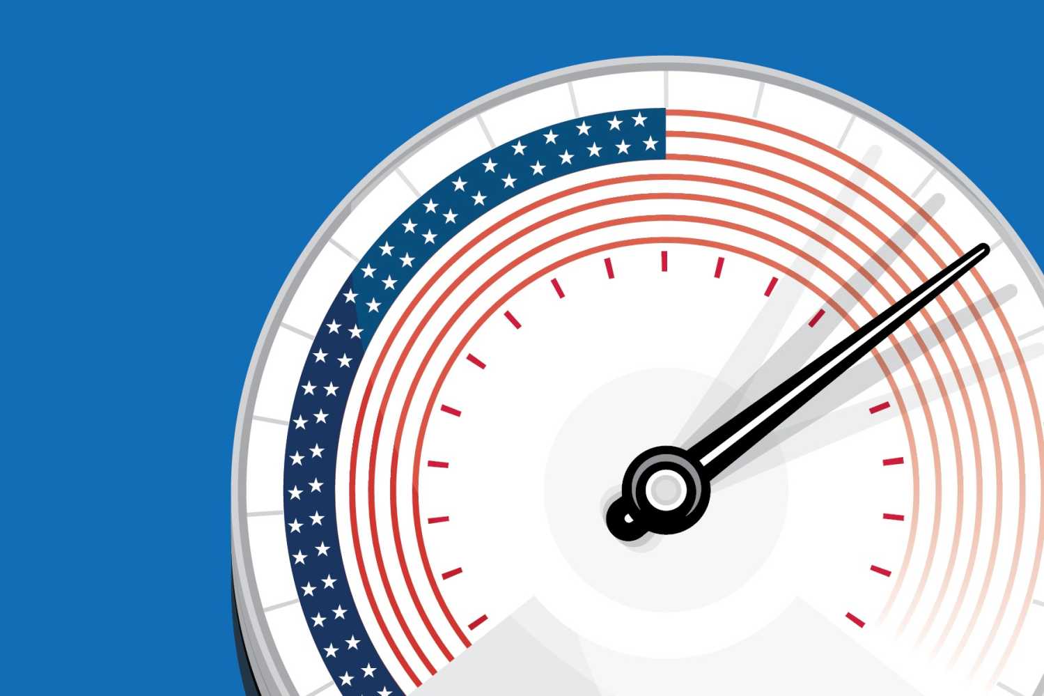 Illustration of a pressure valve incorporating imagery of the U.S. flag
