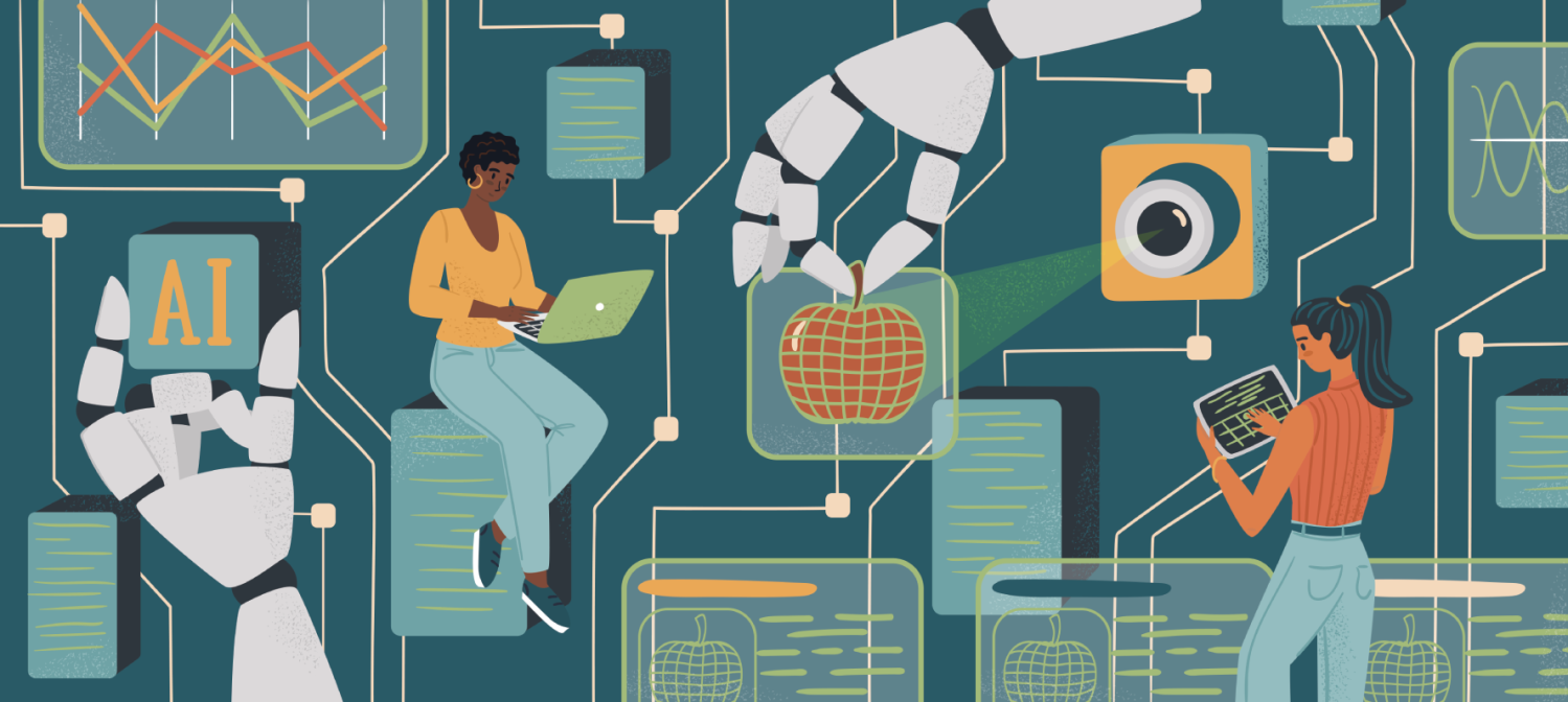 women and tech illustration