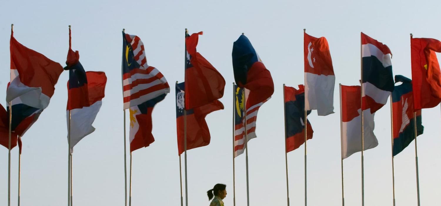 ASEAN member nation flags