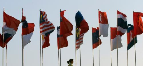 ASEAN member nation flags