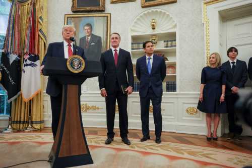Trump swears in new U.S. ambassador to China David Perdue.