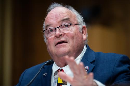 Former Rep. Billy Long (R-Mo.), nominee to be commissioner of the Internal Revenue Service, testifies during his Senate Finance Committee confirmation hearing in Dirksen building on Tuesday, May 20, 2025.