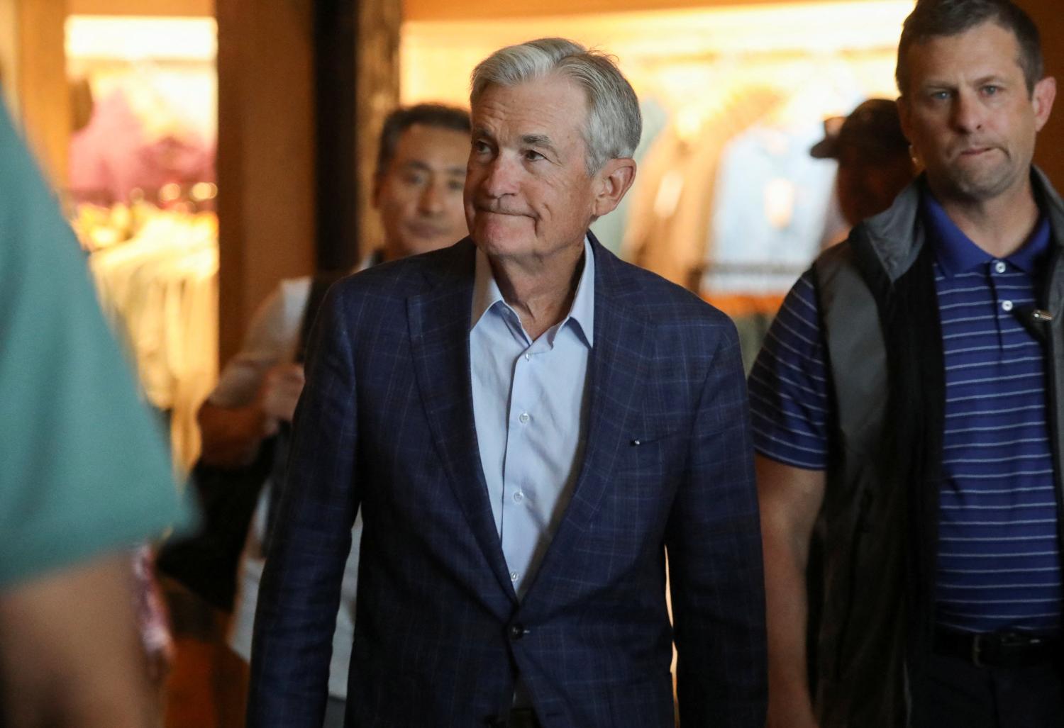 Federal Reserve Chairman Jerome Powell attends the Federal Reserve Bank of Kansas City's 2025 Jackson Hole economic symposium, "Labor Markets in Transition: Demographics, Productivity, and Macroeconomic Policy" in Jackson Hole, Wyoming, U.S., August 21, 2025. REUTERS/Jim Urquhart