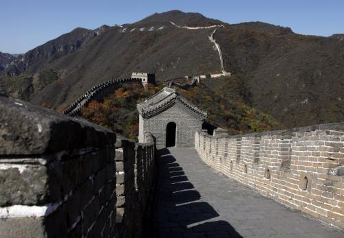 A section of the Great Wall of China can be seen at Mutianyu, located 90 kilometres north-east of Beijing October 18, 2009.