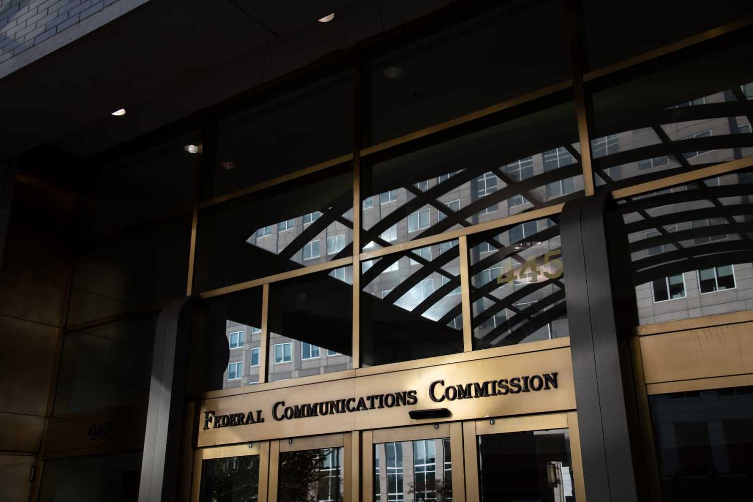 A general view of U.S. Federal Communications Commission (FCC) headquarters in Washington, D.C., on October 21, 2020. (Graeme Sloan/Sipa USA)