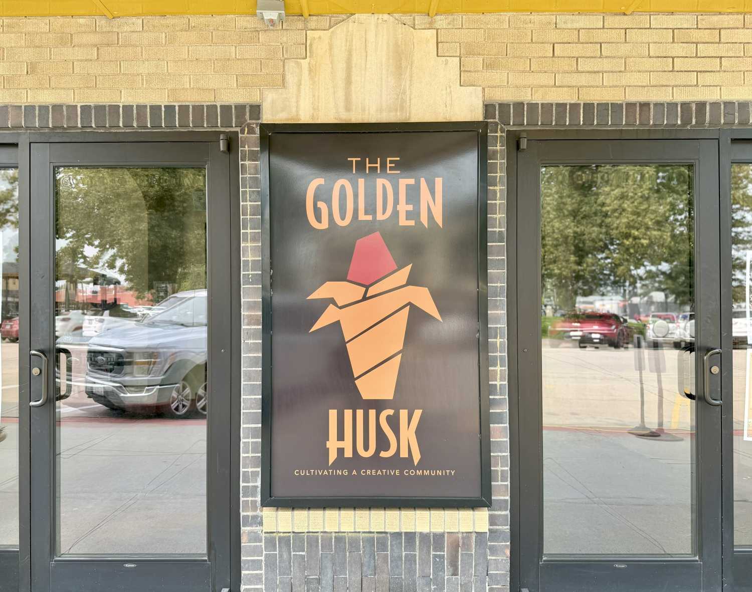 Sign for the Golden Husk theater in Ord, Nebraska.