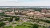 The skyline of Alexandria, Virginia, USA and surrounding areas as seen from the top of the George Washington Masonic Temple.
