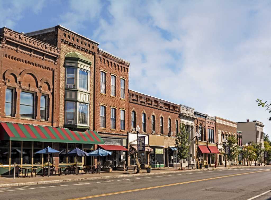 Photo showing small town U.S.