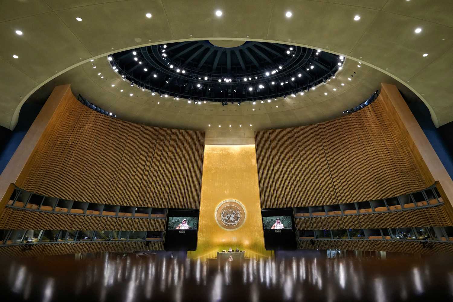 The hall of the United Nations General Assembly