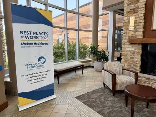 Valley County Health System Hospital lobby in Ord, Nebraska