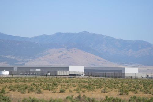 Outside view of the newly completed Meta's Facebook data center in Eagle Mountain, Utah on July 18, 2024. The data center is a complex of five large buildings each over four football fields long and totaling 2.4 million square feet. (Photo by GEORGE FREY / AFP) (Photo by GEORGE FREY/AFP via Getty Images)