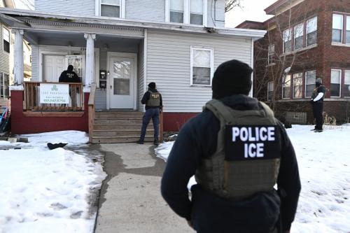 ICE agents at house