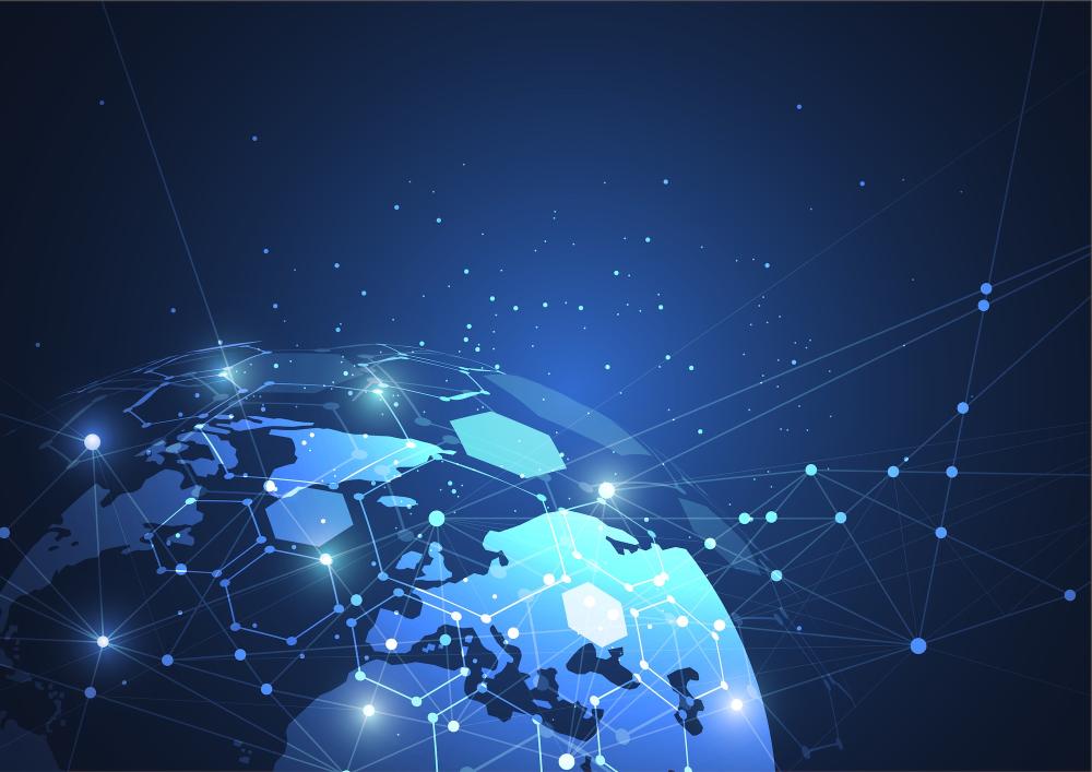 Digital world map illustrating global AI governance and transparency reporting frameworks.