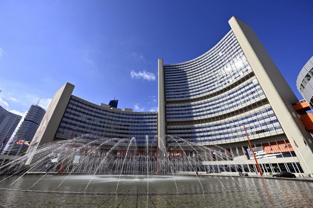 The buildings of the United Nations Office on Drugs and Crime (UNODC) in Vienna, Austria pictured during a Royal visit on Monday 29 September 2025.