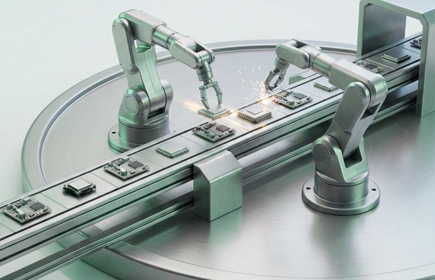 An automated assembly line