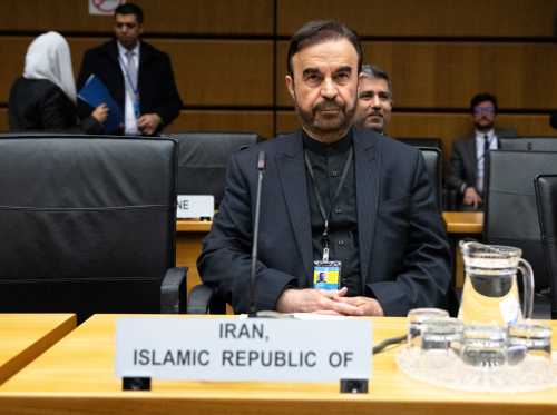 Iran's ambassador to the International Atomic Energy Agency (IAEA) Reza Najafi attends the special meeting on Iran, initiated by Russia, prior to the IAEA's Board of Governors meeting at the agency's headquarters in Vienna, Austria on March 2, 2026.