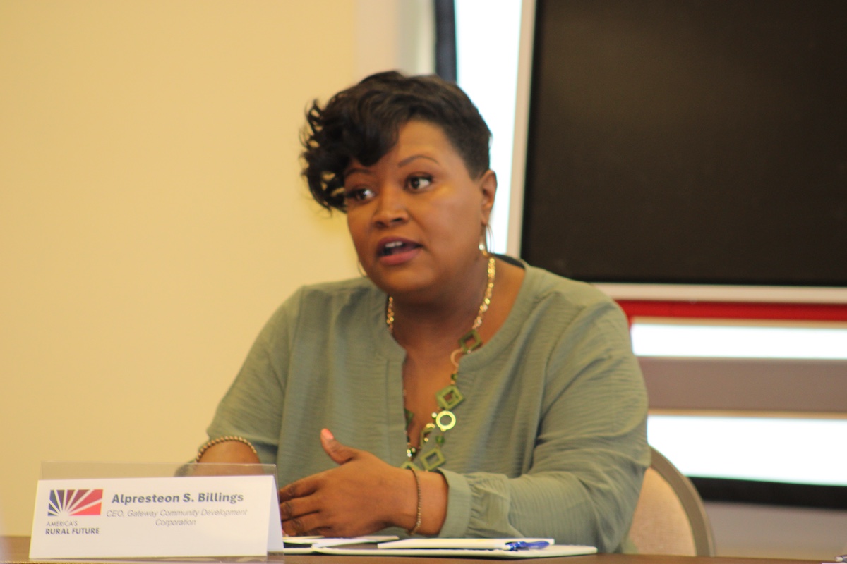 Alpresteon "Sabrina" Billings, CEO of Gateway Community Development Corporation, discussing the Y-16 model for converting long-term renters into homeowners.