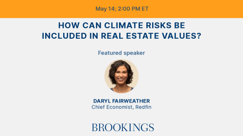 How can climate risks be included in real estate values? | Brookings