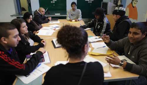 students in classroom