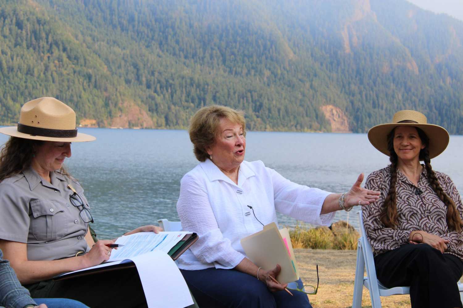 Marsha Massey of the Olympic Peninsula Visitor Bureau described how Olympic National Park coordinates with local tourism businesses.