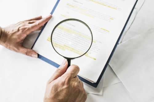 Legal team checking the fine print