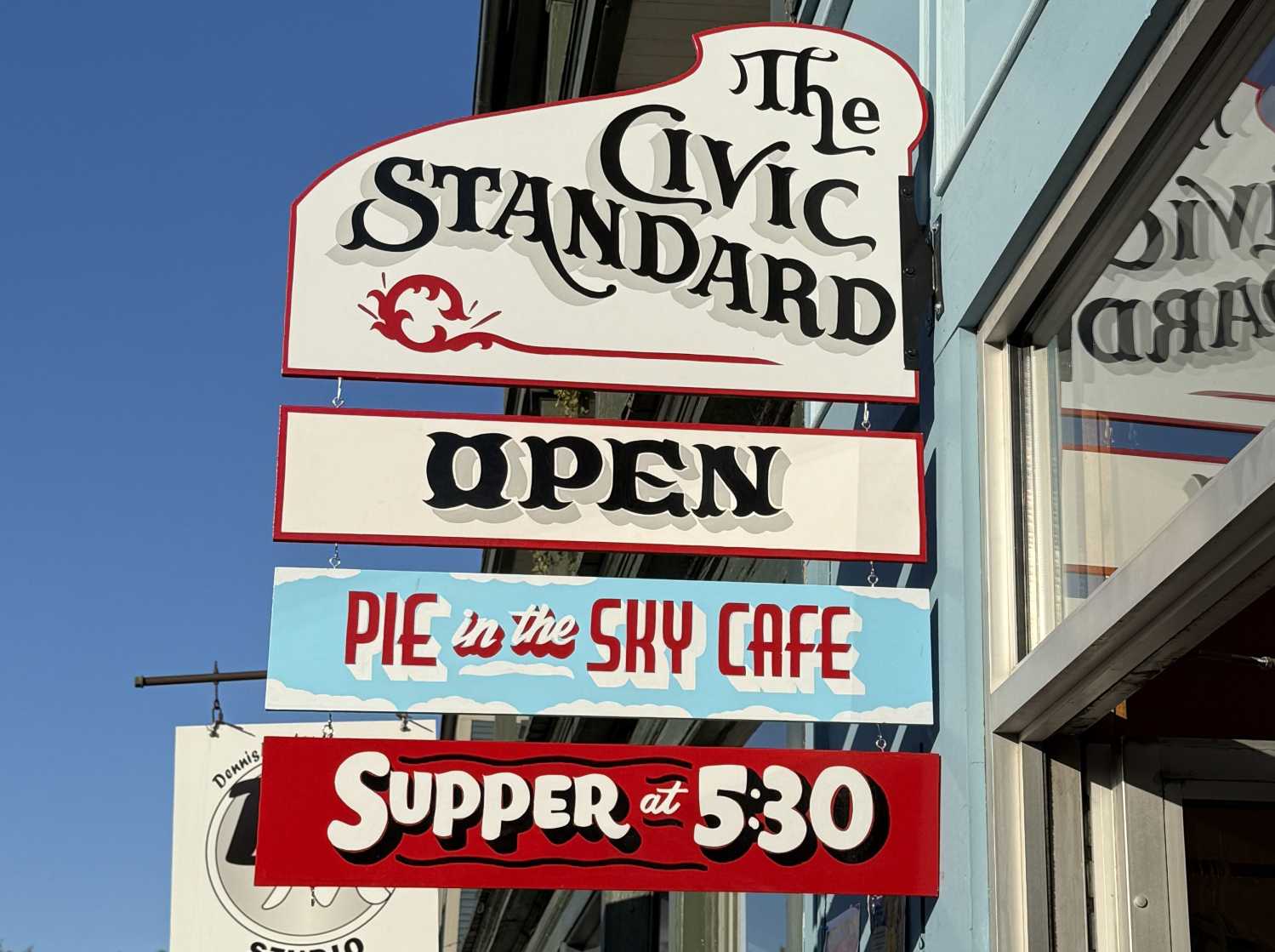 The Civic Standard and Pie in the Sky Cafe, Hardwick, Vermont, June 2026. (photo by Molly Born)